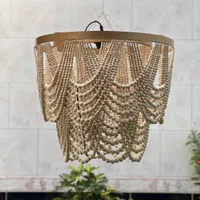 لوستر مهره چوبی