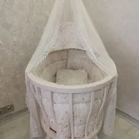 گهواره ننو بسیار شیک وزیبا با بهترین طرح ورنگ|تخت و صندلی بچه|قزوین, |دیوار