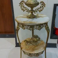 میز برنز اصل با سنگ مرمر