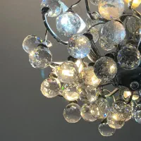 لوستر نقره ای شش شعله سه عدد