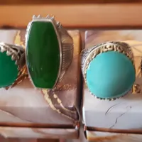 انگشتر های نقره با سنگهای چشمگیر و دستبند تایلندی|جواهرات|تهران, فاطمی|دیوار