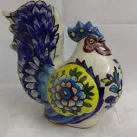 مجسمه سفالی به شکل خروس