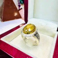 انگشتر فوق لوکس سنگ سیترین کوارتز معدنی اصل برزیلی|بدلیجات|تبریز, |دیوار