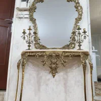 آینه و شمعدان برنز|آینه|ری, دیلمان|دیوار