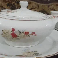 سرویس 12نفره چینی قدیمی زرین اکبند نونو