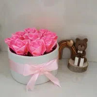 شاخه گل رز ساتن|گل مصنوعی|قم, شاه سید علی|دیوار