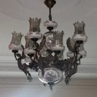 لوستر برنز طرح فرشته ۱۰ شاخه