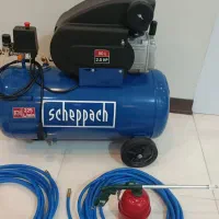 پمپ باد المانی  با  شلینگ گازوییل پاش