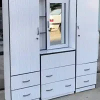 کمد و رخت آویز و میز آرایشی رنگ سفید