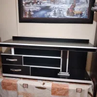 میز تلوزیون چوبی ۲کشو.