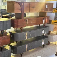 میز تلویزیون فایبر شیشه خور زرکالا