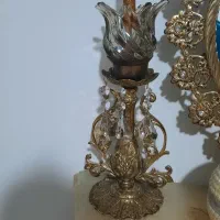 آینه و شمعدان و شمع های دکوری برنج اصل|آینه|بهارستان, |دیوار