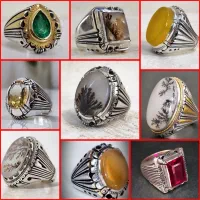 انواع انگشتر نقره مردانه و زنانه|جواهرات|زنجان, |دیوار