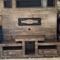 میز تلویزیون دکور دار ام دی اف در حد نو و شیک