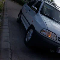 پراید سفید مدل 87 عروسک