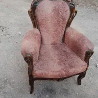 مبلمان استیل چوب گردو سالم سالم|مبلمان خانگی و میز عسلی|مشکیندشت, |دیوار