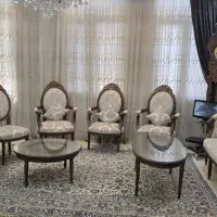 ست مبلمان سفارشی ۹ نفره  چوب گردو، تک و استثنایی|مبلمان خانگی و میز عسلی|هرسین, |دیوار