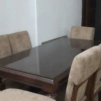 میز ناهارخوری ۶ نفره چوب راش  بسیار سالم و شیک