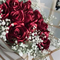 گل های روبانی|گل مصنوعی|لنگرود, |دیوار