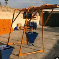 میکسر بتون+ بالابر+ فرغون+ تخته چهارپایه دلر برقی
