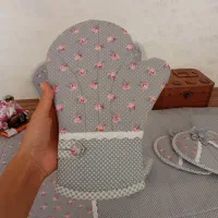 سرویس آشپزخونه عروس|سفره، حوله، دستمال آشپزخانه|مسجد سلیمان, |دیوار