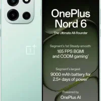 گوشی oneplus nord 6/رام ۱۲. حافظه ۵۱۲. پک گلوبال