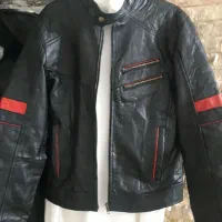 کاپشن چرم اصل آمریکایی دباغی شده نرم لطیف