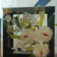 باکس دیواری گلدار مربعی 3تایی ست|گل مصنوعی|کامیاران, |دیوار