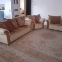 نیم ست چرم و‌پارچه|مبلمان خانگی و میز عسلی|کرج, شاهین‌ویلا|دیوار