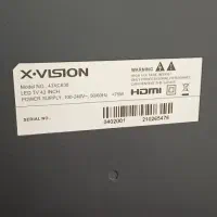 تلویزیون  Xvision  43 اینچ|تلویزیون و پروژکتور|چهاردانگه (تهران), |دیوار