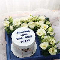 باکس کیک و گل