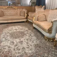 مبلمان نیمه استیل ورق طلا