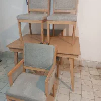 غذاخوری 4نفره چوب راش