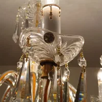 یکجفت لوستر۱۰شاخه کریستالRCRایتالیا|لوستر و چراغ آویز|تهران, درکه|دیوار