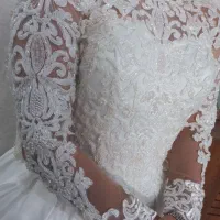 لباس عروس تمام دانتل کار دست|لباس|صفادشت, |دیوار