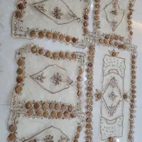 ست کامل رومیزی جلو مبلی دست دوز