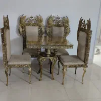 میز نهار خوری برنز ۴ نفره|میز و صندلی غذاخوری|زاهدان, |دیوار