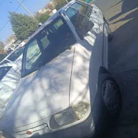 پراید سفید مدل 82 بی رنگ، شاسی خوردگی درحد ترافیکی