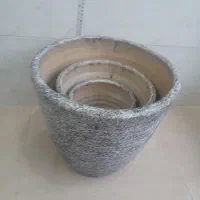 گلدان سفالی|گل و گیاه طبیعی|رشت, شهرک صبا|دیوار