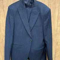 کت و شلوار دیپلمات خط دار نو