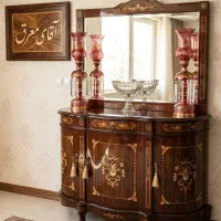 آینه کنسول معرق چوبی کد A22(اقساطی)