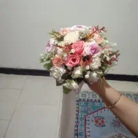 دوعدد دسته گل عروسی|گل مصنوعی|پرند, فاز ۴|دیوار