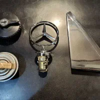 ستاره/ قاب کروم آینه/درب باک/ ترموستات/ بنز 123w