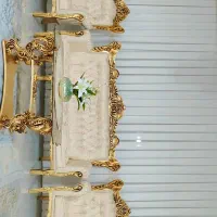 مبل سلطنتی ۹ نفره، جلو مبلی و عسلی