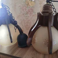 چراغ سقفی چوبی