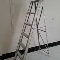 نردبان آلومینیومی نقاشی و قرقره دستی