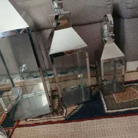 فانوس و جا شمعی کنار سالنی سالم وسلامت|کلکسیون اشیاء عتیقه|کرج, فاز ۴ مهرشهر|دیوار