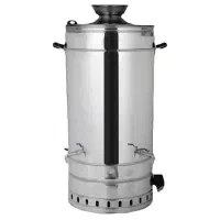 سماورگازی استیل 90 لیتری تنوره دار/سماور تنوره دار