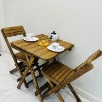 میز و صندلی تاشو چوب