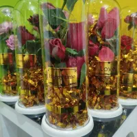 باکس شیشه ای گل هدیه روز زن مادر